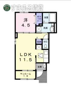 エアリーヒル【1階】の間取り