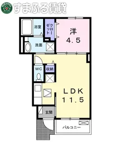 エアリーヒル【1階】の間取り