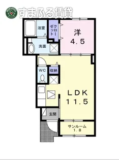 エアリーヒル【1階】の間取り