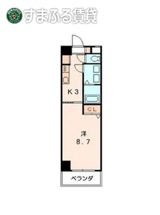 リバーストーンⅡ【6階】の間取り