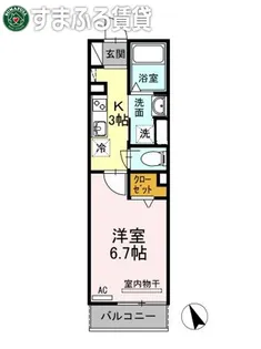 ETERNA(エテルナ)【2階】の間取り