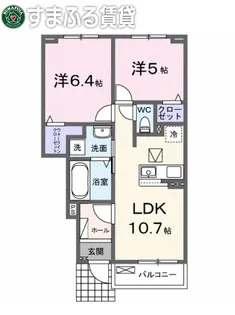 セイバリー あかね【103号室】の間取り