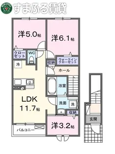 セイバリー あかね【202号室】の間取り