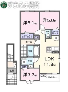 セイバリー あかね【205号室】の間取り