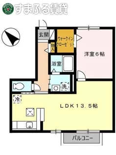 ローズコート宇頭【1階】の間取り