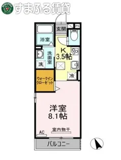 スカイハウス【102号室】の間取り