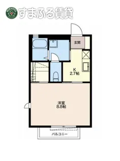 ヴァンテージ上地【2階】の間取り