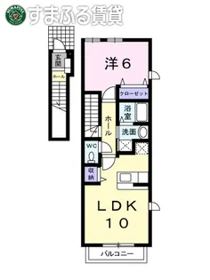 ネオ フォルティシモ【201号室】の間取り