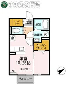 エスペランサ B棟【203号室】の間取り