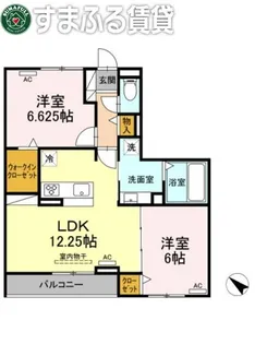 ビューテラス竜美【103号室】の間取り