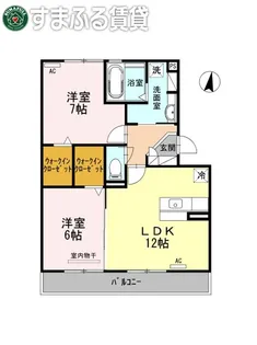 ヒルズ山神戸【302号室】の間取り