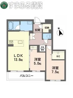 カーサ・レジデンス【4階】の間取り