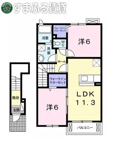 サニー・カーサ【202号室】の間取り