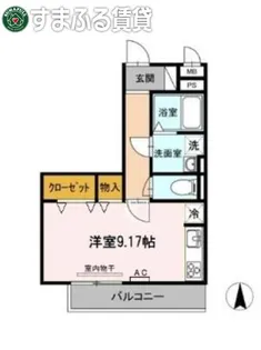 コンフォース大山【1階】の間取り