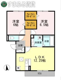 ブロッサム A棟【1階】の間取り
