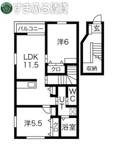 マノワール上里【2階】の間取り
