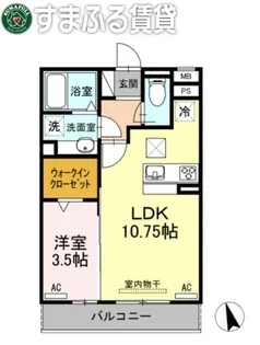 パーシモン【2階】の間取り