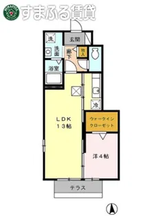 ネオハイツみゆきⅡ【105号室】の間取り