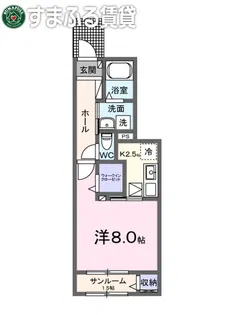 ルミエール 井竜【1階】の間取り