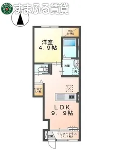 プレジール寿【1階】の間取り