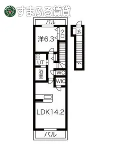 アルカディア【2階】の間取り