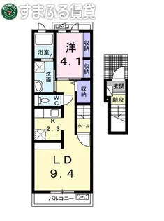 フラン A【202号室】の間取り