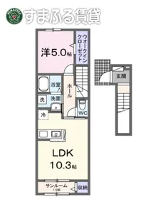 ルミエール 井竜【2階】の間取り