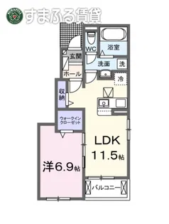 モンテ クロッシュ【1階】の間取り
