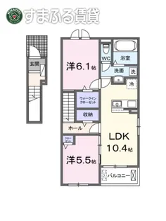 モンテ クロッシュ【201号室】の間取り