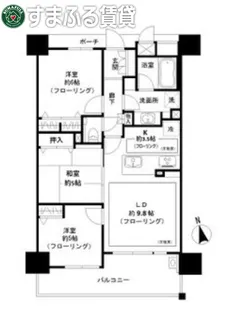 サンシティ岡崎駅前ザ・プレミアム【602号室】の間取り