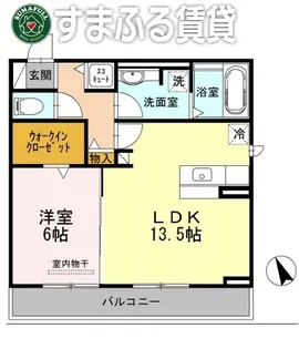 エル・デュ・アンジュ【202号室】の間取り