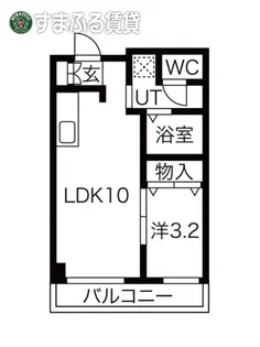 東岡崎Residence【2A号室】の間取り