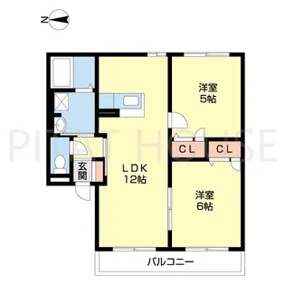 リッチンコートⅠ【A202号室】の間取り
