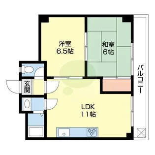 野島ビル【403号室】の間取り