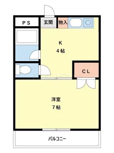 サンパレス【512号室】の間取り