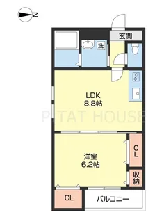 フジパレス城北Ⅲ番館【105号室】の間取り