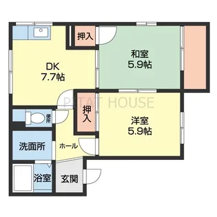 フレグランス藤井【205号室】の間取り