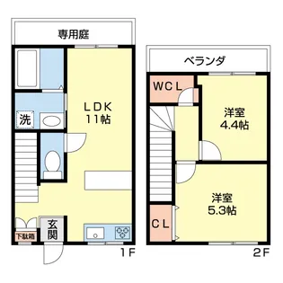 五番館【5号室】の間取り