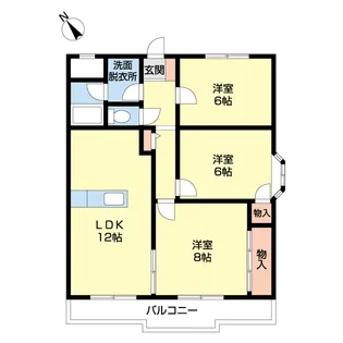 アバンセ・β【3階】の間取り