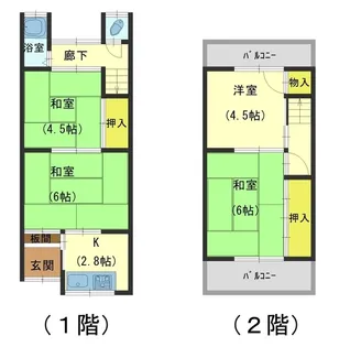 信和住宅【1号室】の間取り