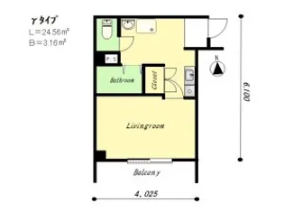 ヴィラ・デステ【203号室】の間取り
