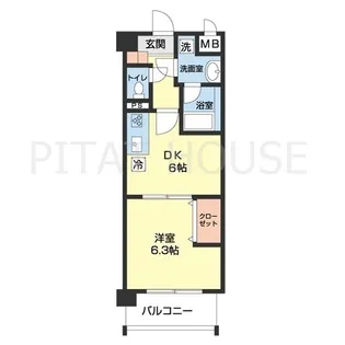 フランディル【103号室】の間取り