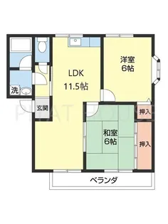 ラプラージュKINOSHITA【1階】の間取り