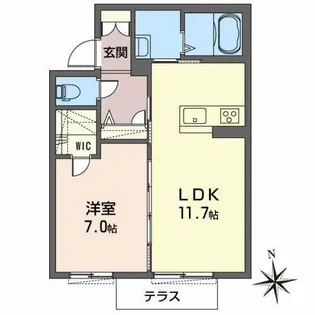 シャーメゾンベルテⅡ【2階】の間取り