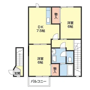 プレンティーⅡ【2階】の間取り