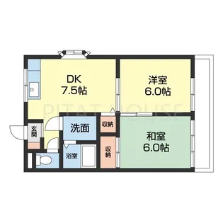 シャールス園部【3階】の間取り