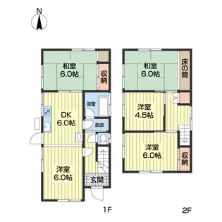 和歌山県和歌山市六十谷【一戸建】の間取り