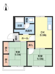 タウニィ料理松【1階】の間取り