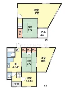 和歌山県和歌山市園部【一戸建】の間取り