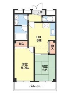レスペート西庄Ⅱ【302号室】の間取り